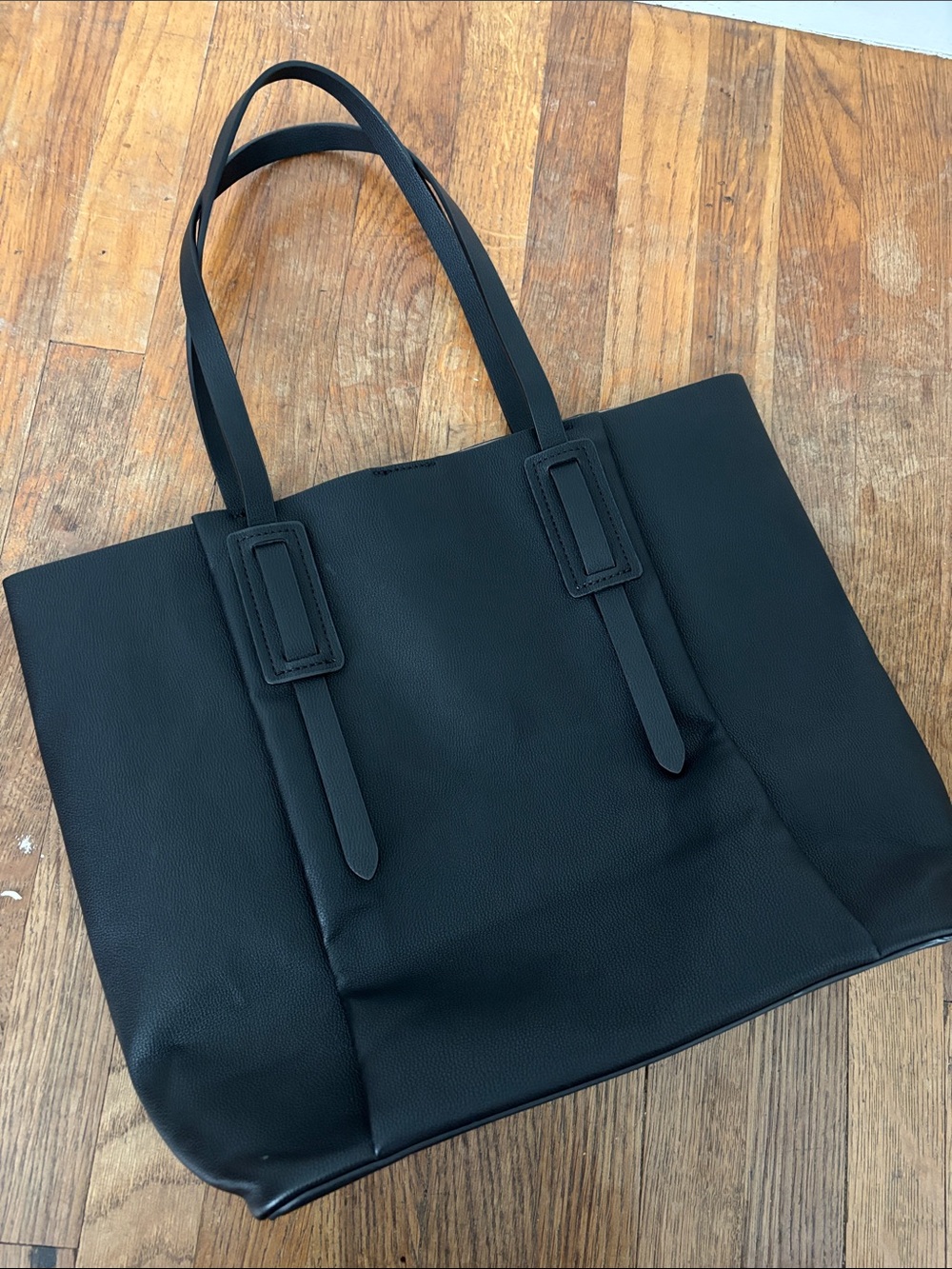 Zara Black Minimal Tote NWOT